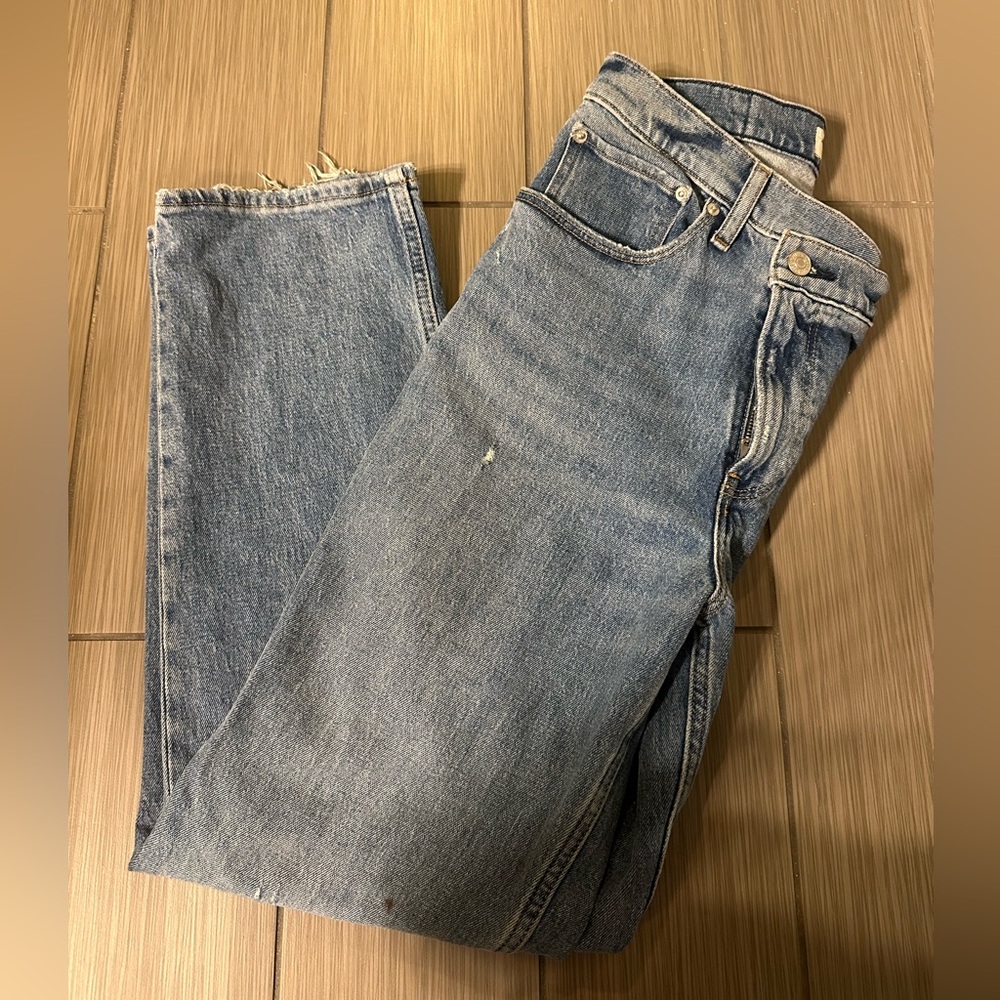 Abercrombie & Fitch Light Blue 90s Straight Leg Jeans